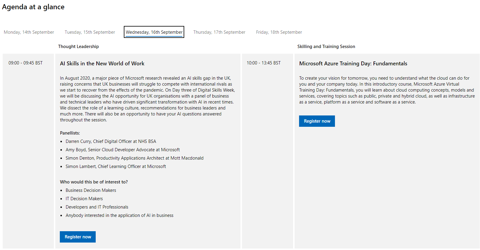 Microsoft Digital Skills Week 14th 18th September 2020 CHIME OKURE
